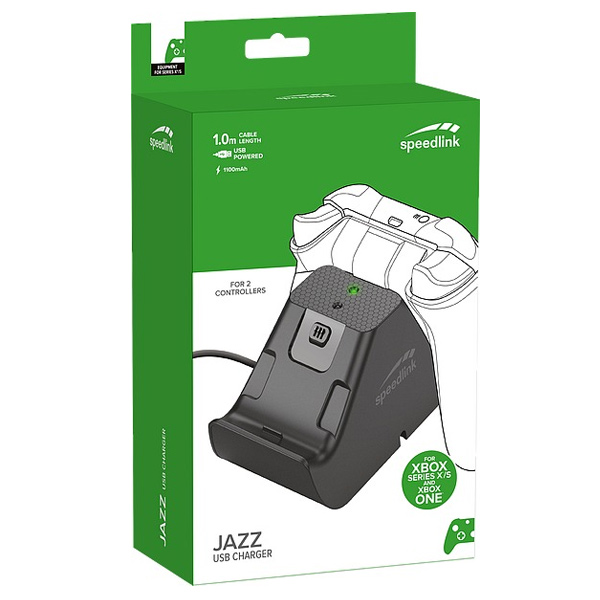 Nabíjačka Speedlink Jazz USB pre Xbox Series X, Xbox One, black
