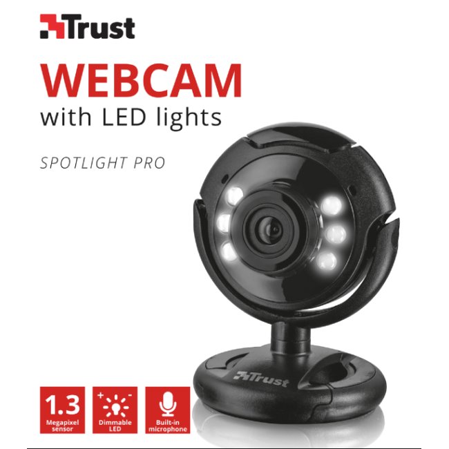 Webová kamera Trust SpotLight Pro s LED osvetlením
