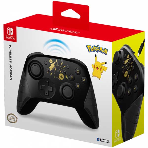 HORI Wireless HORIPAD for Nintendo Switch (Pokémon: Pikachu Black & Gold)
