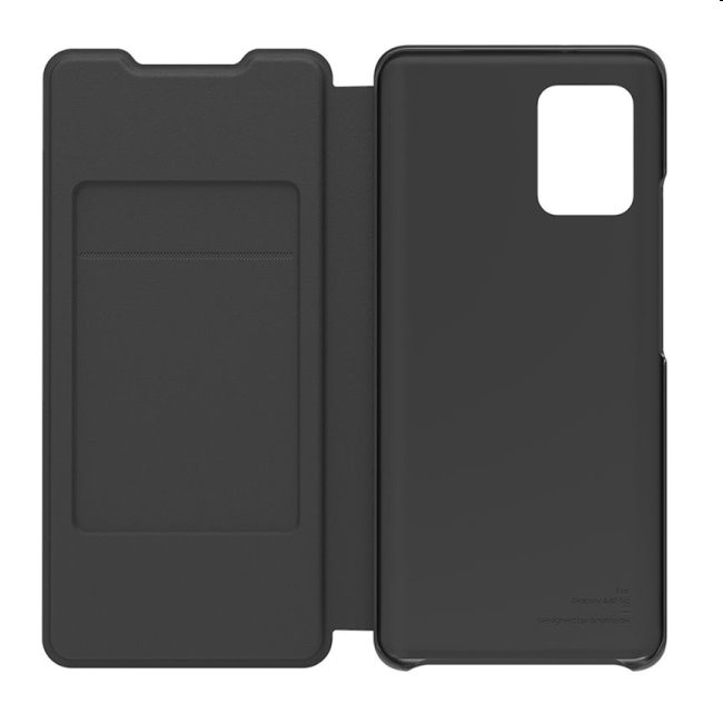 Knižkové puzdro Flip Cover pre Samsung Galaxy A42, čierna