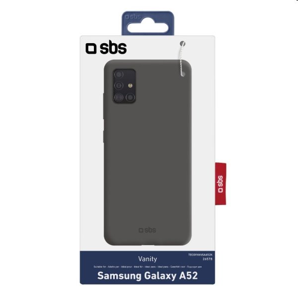 Zadný kryt SBS Vanity pre Samsung Galaxy A52 - A525F / A52s 5G, čierna