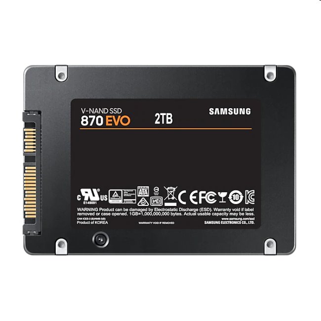 Samsung SSD disk 870 EVO, 2 TB, SATA III 2,5"