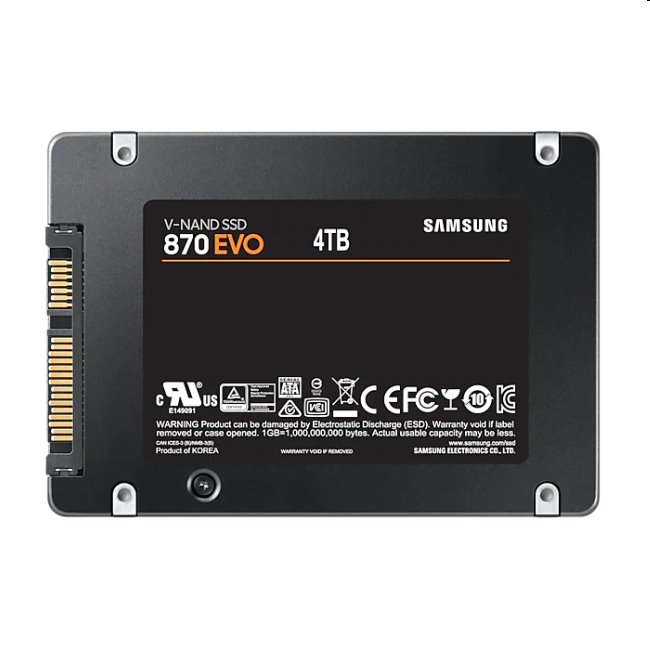 Samsung SSD disk 870 EVO, 4 TB, SATA III 2,5"