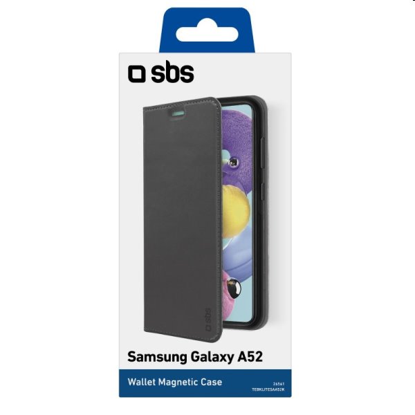 Knižkové puzdro SBS Book Wallet Lite pre Samsung Galaxy A52 - A525F / A52s 5G, čierna