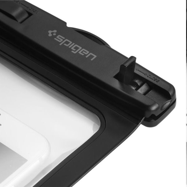 Univerzálne vodeodolné puzdro Spigen Velo A600 pre smartfóny, čierna