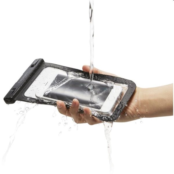 Univerzálne vodeodolné puzdro Spigen Velo A600 pre smartfóny, čierna