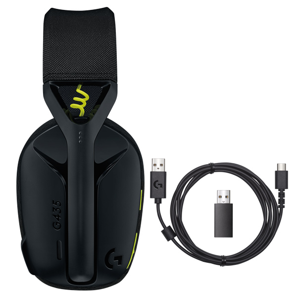 Herné bezdrôtové slúchadlá Logitech G435 Lightspeed Bluetooth, čierne