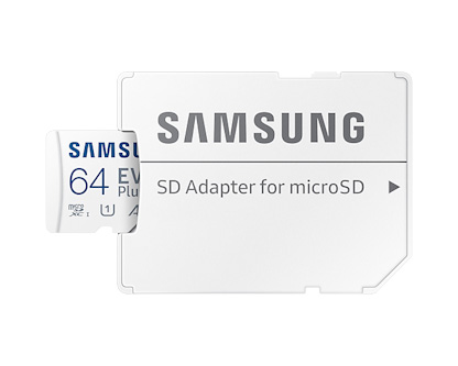 Samsung EVO Plus Micro SDXC 64 GB (2021) , SD adaptér