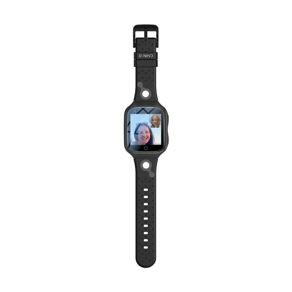 Carneo GuardKid+ 4G Platinum detské smart hodinky, čierne