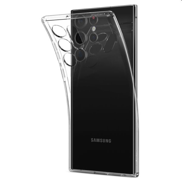 Zadný kryt Zadný kryt Spigen Liquid Crystal pre Samsung Galaxy S22 Ultra, transparentná
