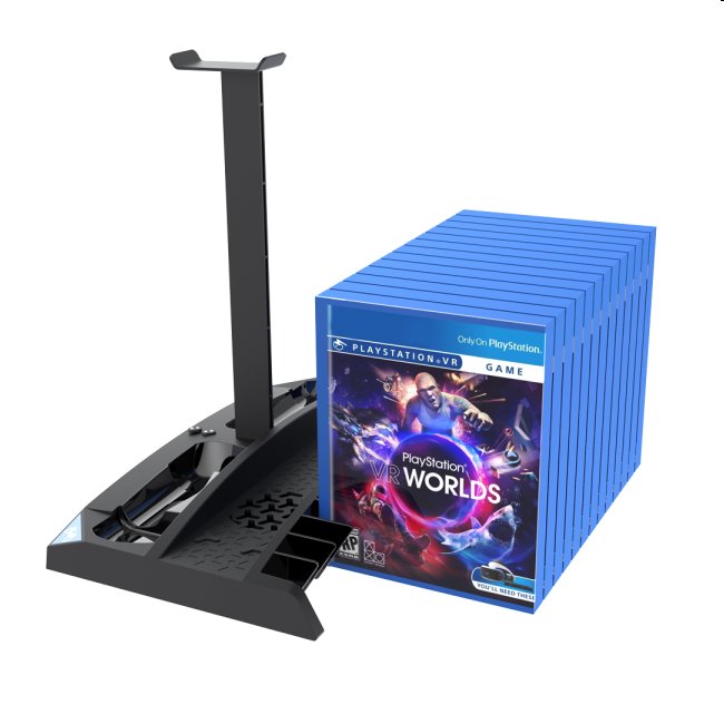 Dokovacia stanica iPega P4009 pre PlayStation 4, Dualshock a slúchadlá