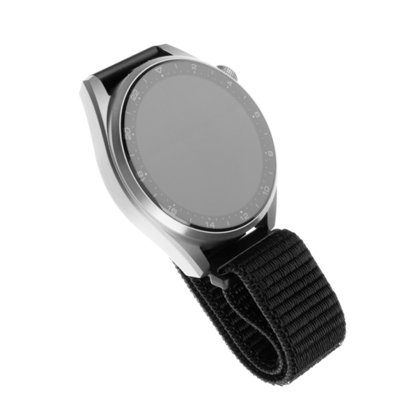 FIXED Nylonový remienok pre Smart Watch 20 mm, čierna
