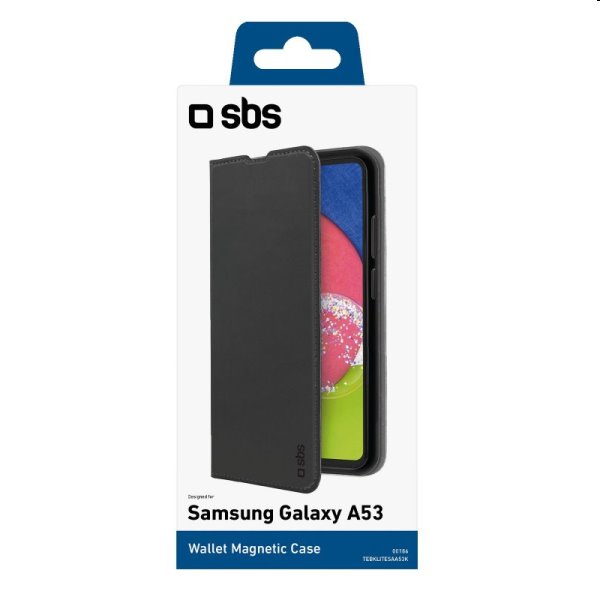 Knižkové puzdro SBS Book Wallet Lite pre Samsung Galaxy A53, čierna