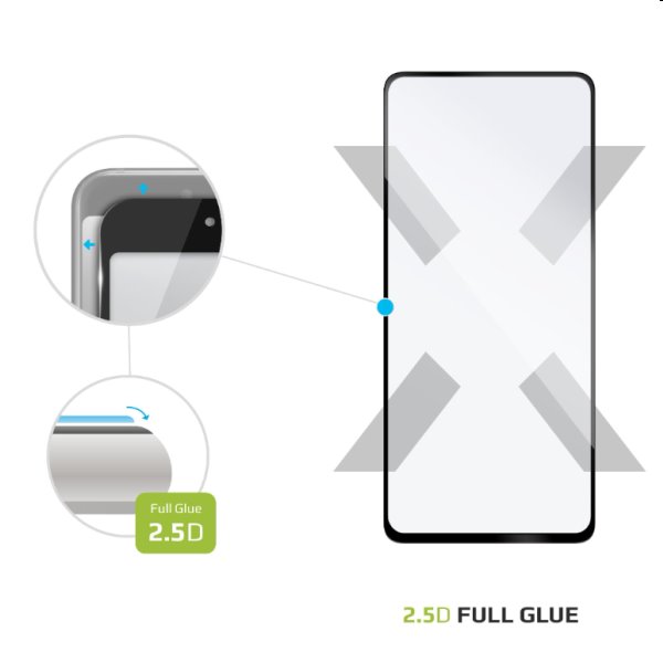 FIXED Full-Cover ochranné tvrdené sklo pre Samsung Galaxy A53 5G, čierna
