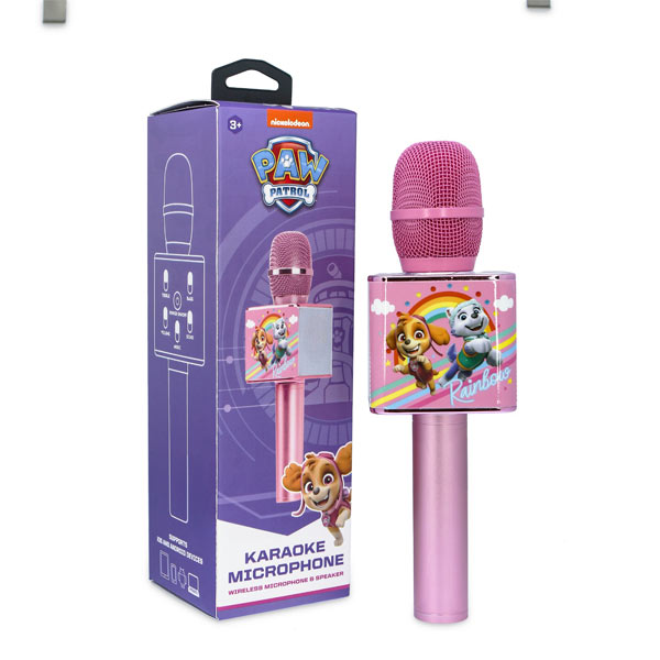 OTL Technologies detský karaoke mikrofón Labková Patrola, ružový
