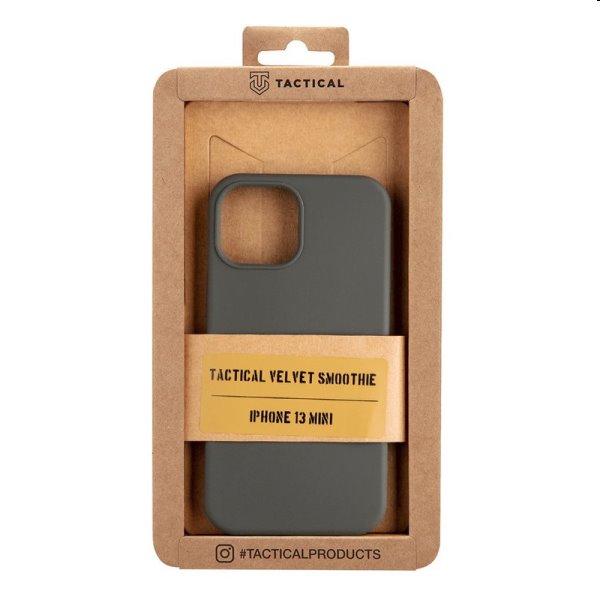 Zadný kryt Tactical Velvet Smoothie pre Apple iPhone 13 mini, šedá