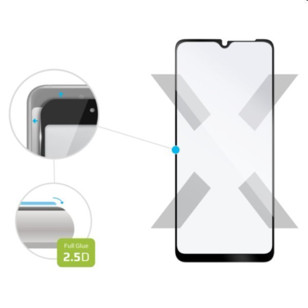 FIXED Full-Cover ochranné sklo pre Huawei Nova Y70, čierna
