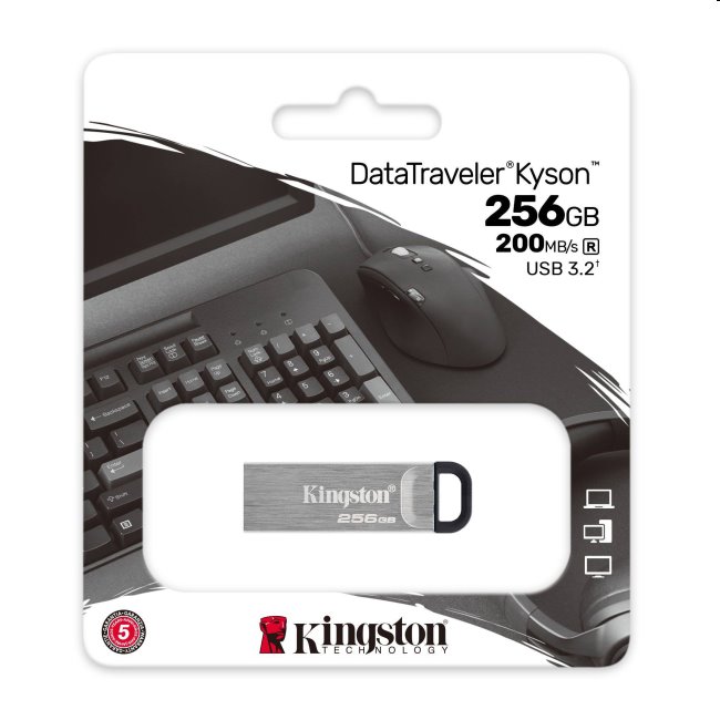 USB kľúč Kingston DataTraveler Kyson, 256 GB, USB 3.2 (gen 1)
