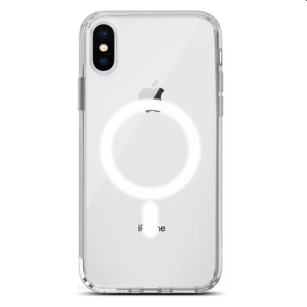 Zadný kryt ER Case Ice Snap s MagSafe pre Apple iPhone XS/X, transparentná