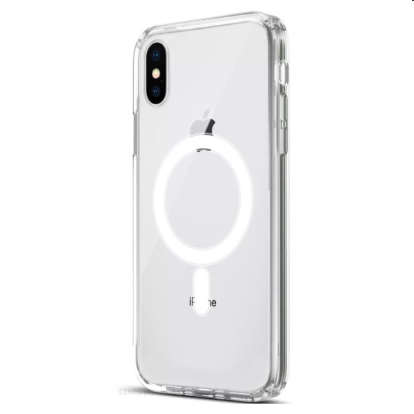 Zadný kryt ER Case Ice Snap s MagSafe pre Apple iPhone XS/X, transparentná