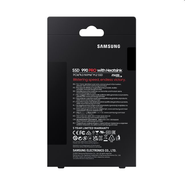 Samsung SSD disk 990 PRO s chladičom, 2 TB, NVMe M.2