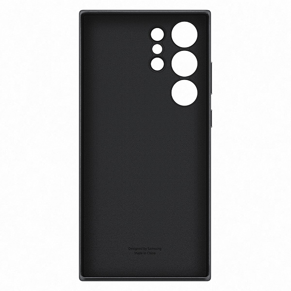 Zadný kryt Leather Cover pre Samsung S23 Ultra, čierna