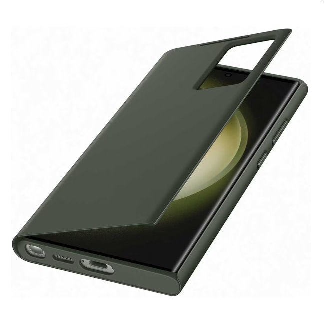 Knižkové puzdro Smart View Wallet pre Samsung Galaxy S23 Ultra, zelená