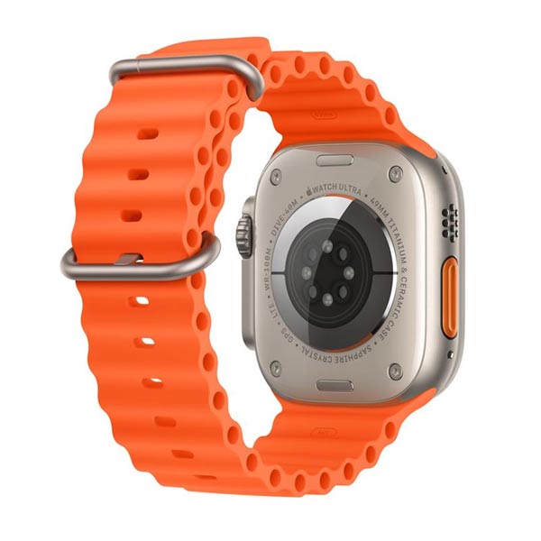 Apple Watch Ultra 2 GPS, 49mm , titánové puzdro s oceánskym remienkom oranžová