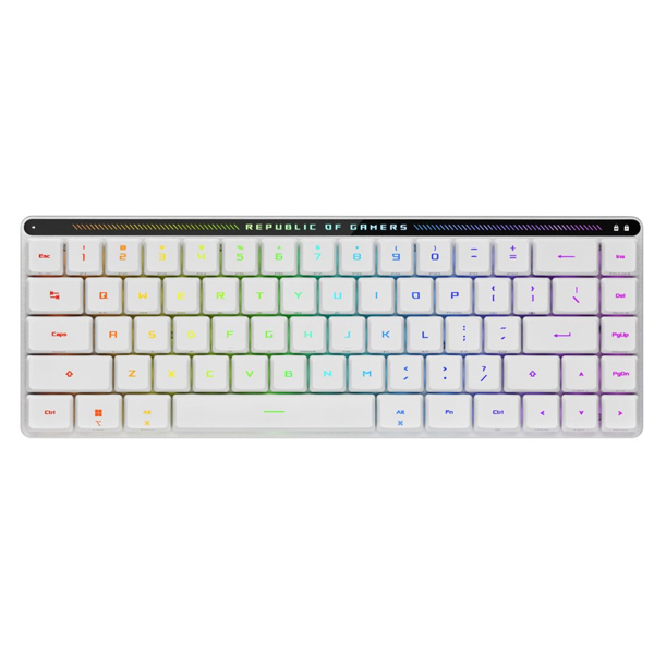 Herná klávesnica ASUS ROG FALCHION RX Low profile (ROG RX RED), US, biela