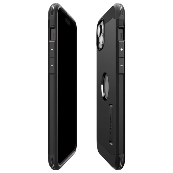 Zadný kryt Spigen Tough Armor MagSafe pre Apple iPhone 15, čierna