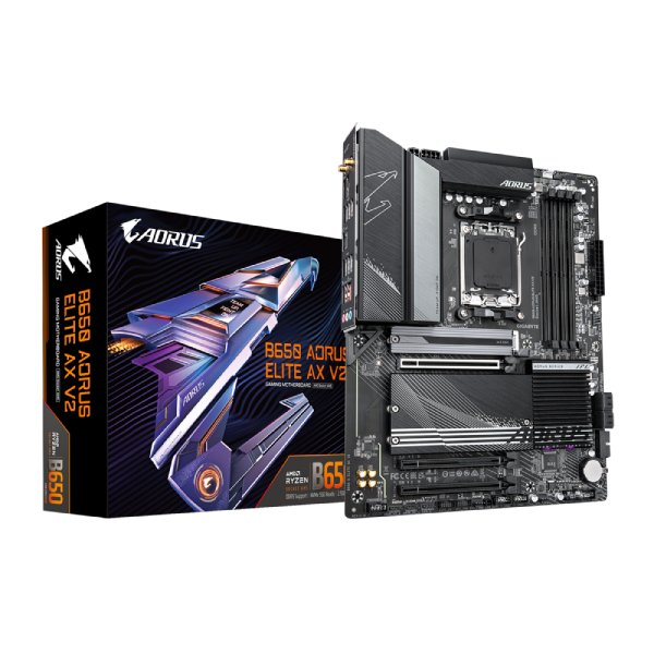Gigabyte AORUS B650 ELITE AX V2 základná doska, AMD B650, AM5, 4xDDR5, ATX