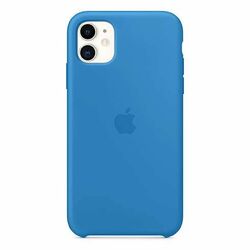 Silikónový zadný kryt pre Apple iPhone 11, modrá