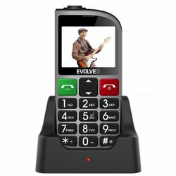 Evolveo EasyPhone FM, sivá, nabíjací stojan - SK distribúcia